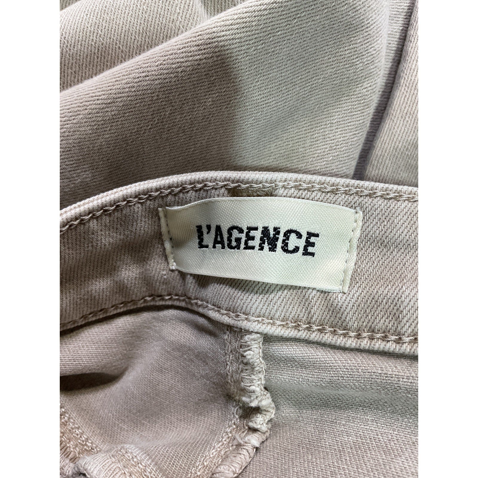 L'Agence 'Margot' Tan High Rise Skinny Denim Jeans Size 25