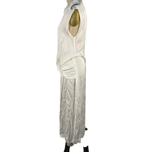 Beaufille Draped White Lewis Dress Size S