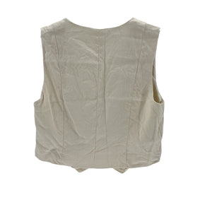 A.L.C. 'Maxwell' Cream Polyester Vest Size 10