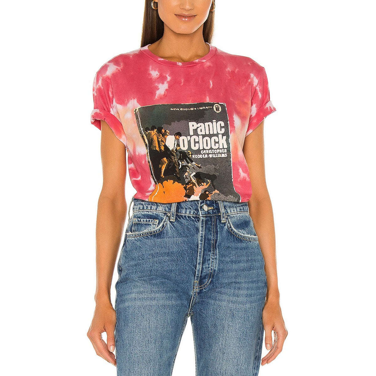 La Detresse 'Panic' Pink Screen Print Graphic Tee Size M