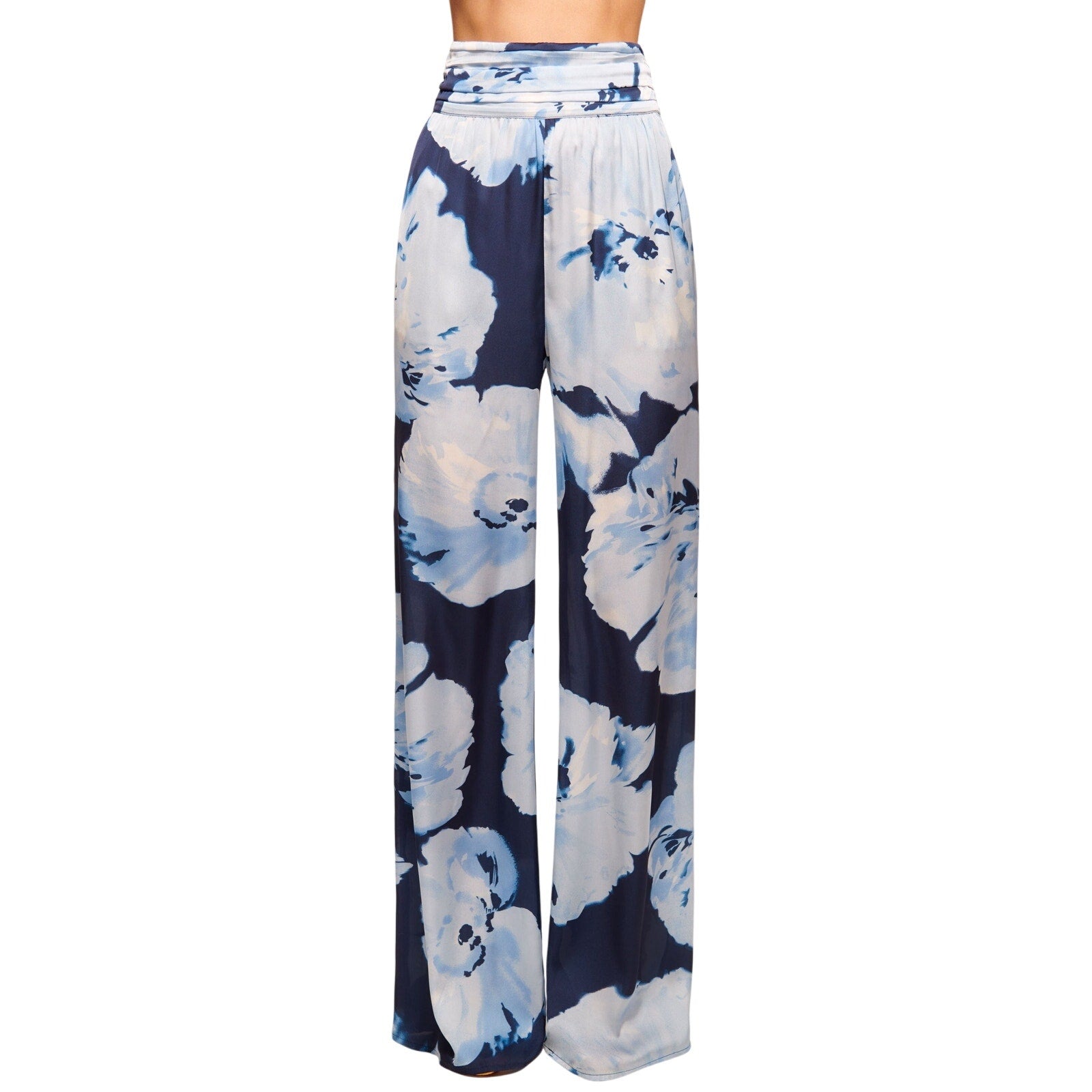 Ramy Brook 'Robin' Blue Polyester High-Waisted Pant Size 6