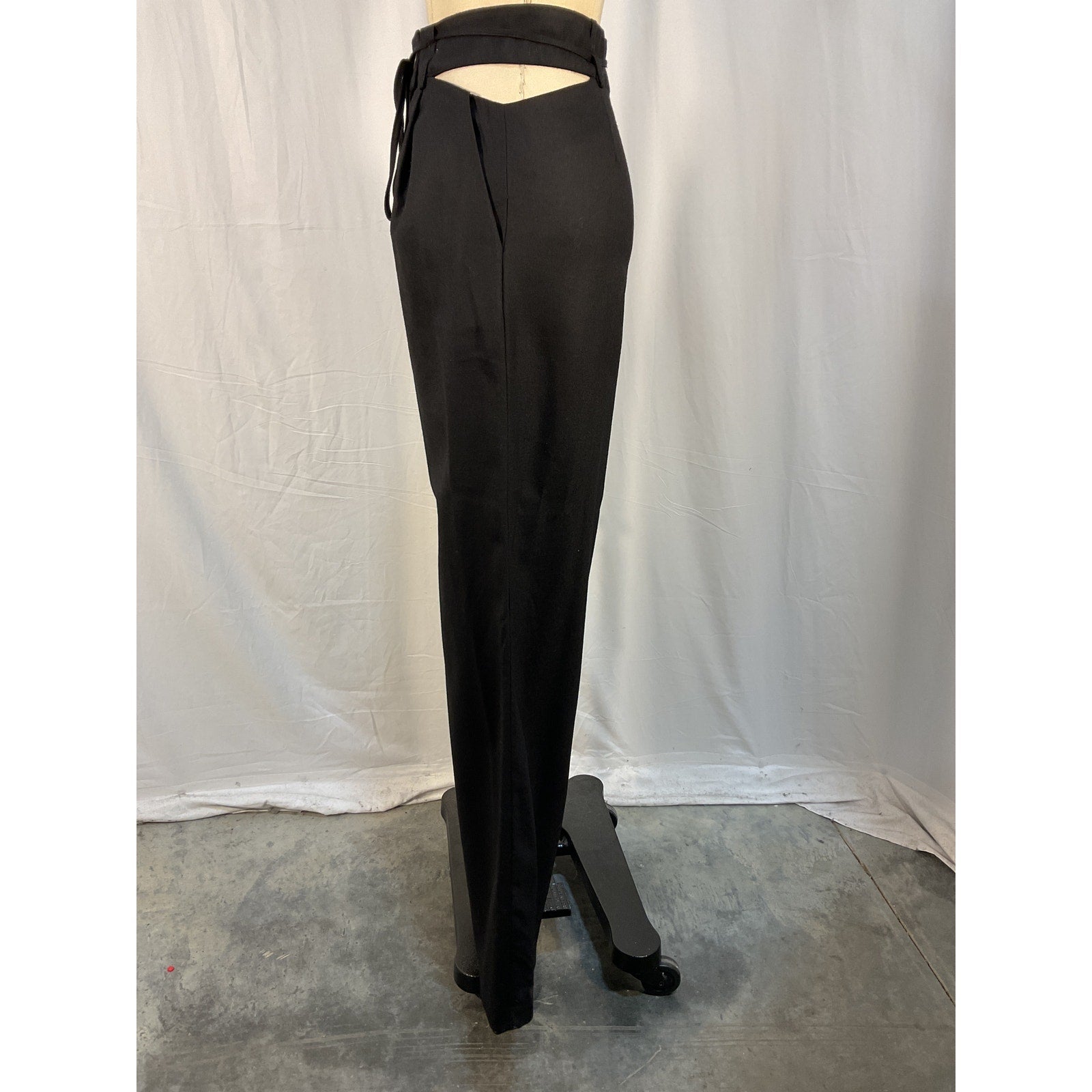 Loulou Studio 'Joli' Black Wool Cut Out Pant Size XS