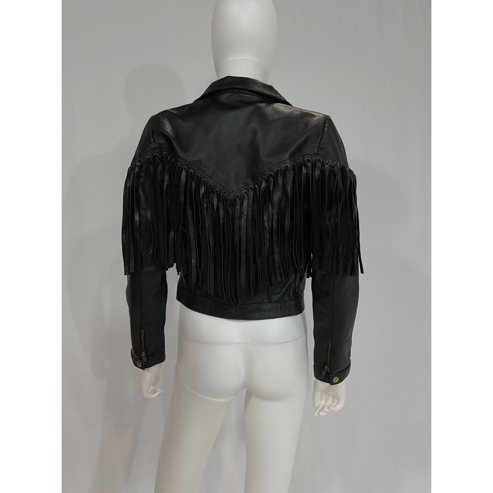 Understated Leather 'Motive' Black Jacket Size XS