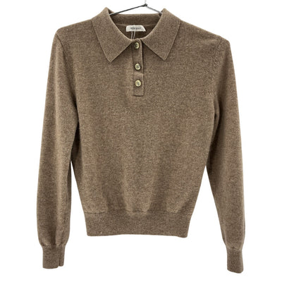 Renggli Cashmere Tan Polo Sweater Size XS