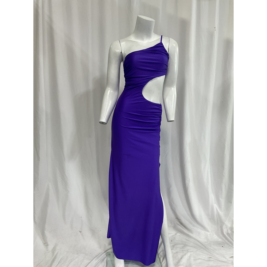 Baobab x Revolve 'Luzia' Purple One Shoulder Dress Size S - NWT