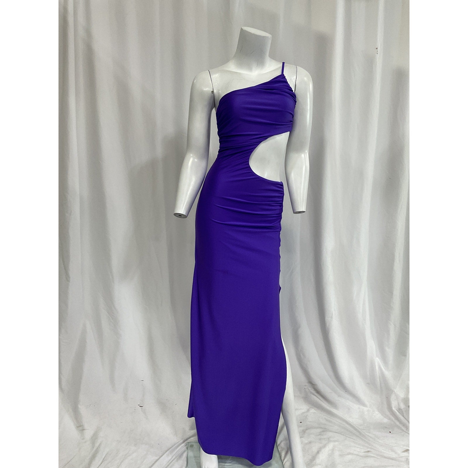 Baobab x Revolve 'Luzia' Purple One Shoulder Dress Size S - NWT
