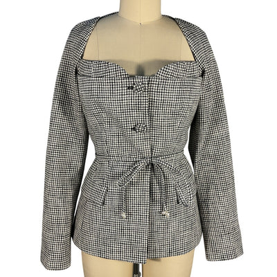 Altuzarra Belted Black Aphelion Jacket Size FR 36 / US 4