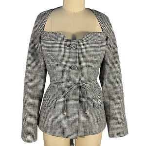 Altuzarra Belted Black Aphelion Jacket Size FR 36 / US 4