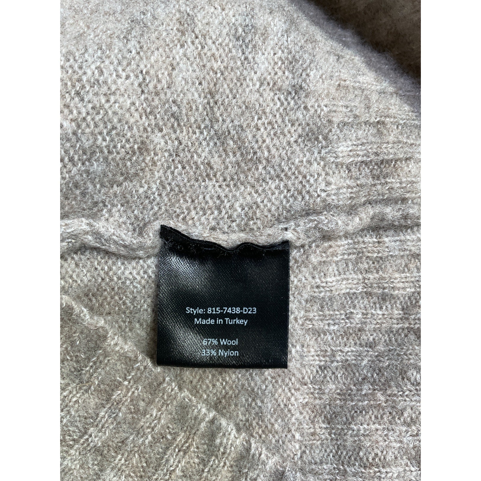 Jenni Kayne 'Finley' Beige Wool Cardigan Size XL