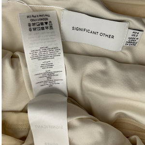 Significant Other Strappy Beige Saria Mini Dress Size 2
