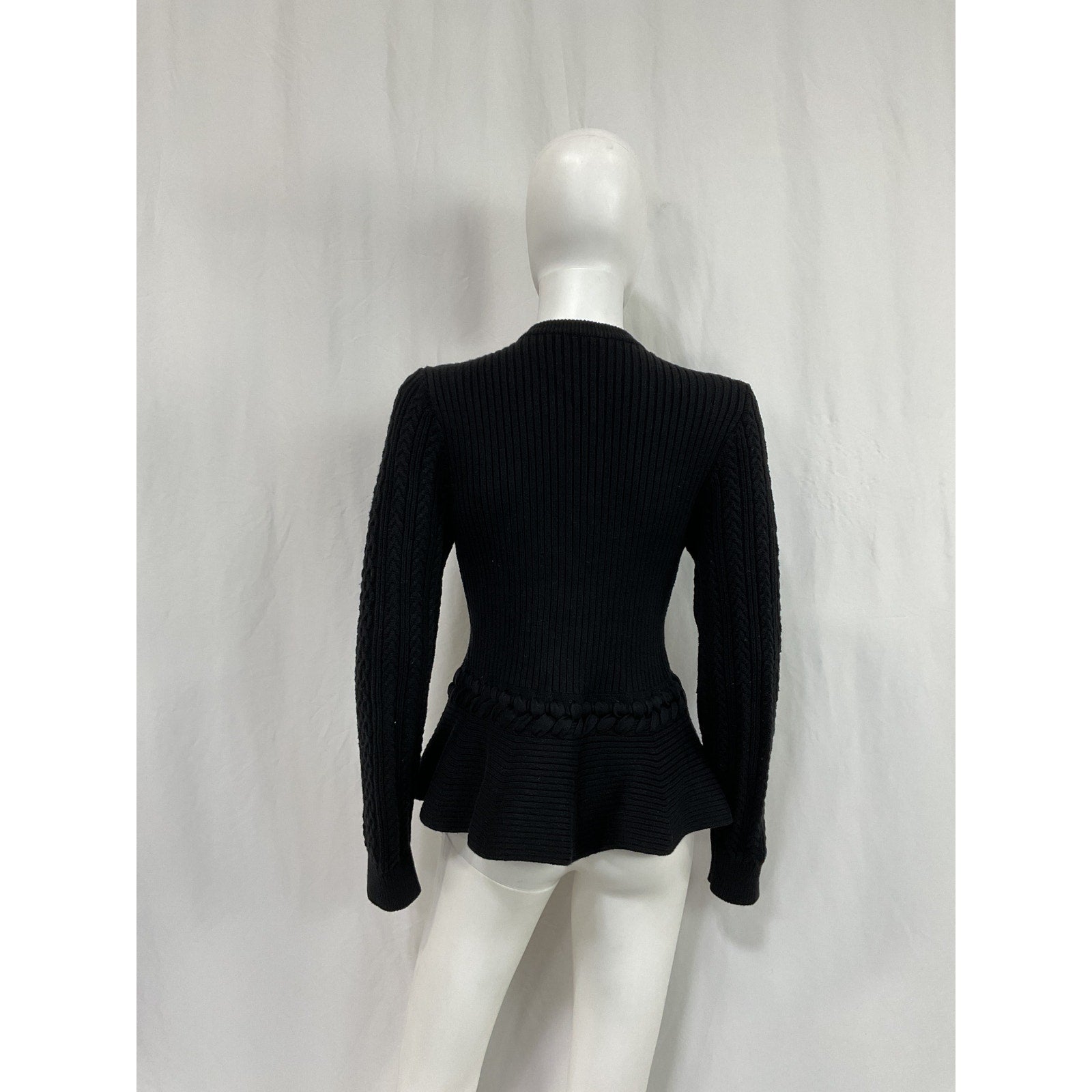 Simkhai Jonathan Black Cotton Andi Cardigan Size L