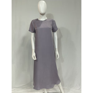 Hatch 'The James' Purple Short Sleeve Crewneck Midi Dress Size 1 - NWT