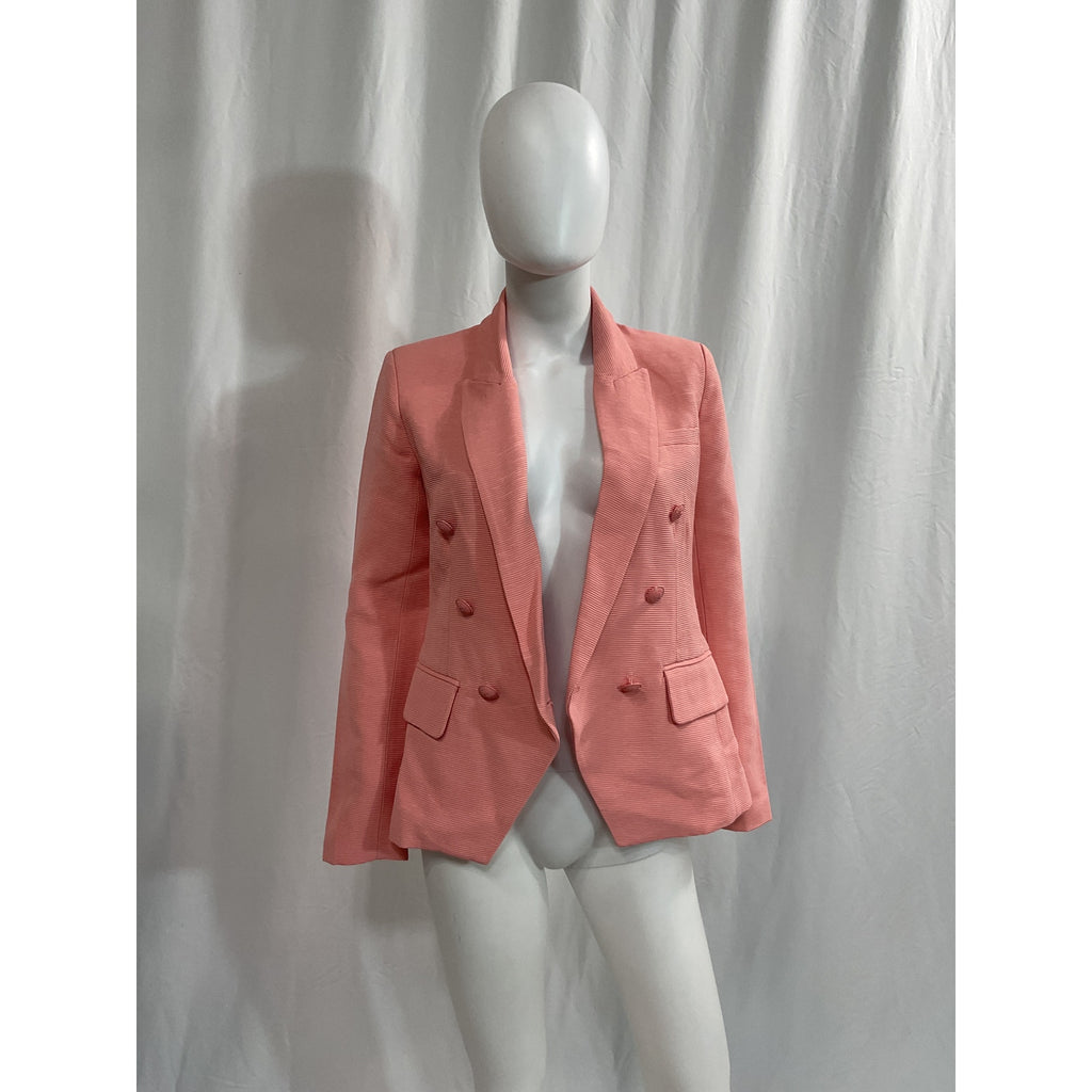 L'Agence 'Kenzie' Pink Double Breasted Blazer Size 2