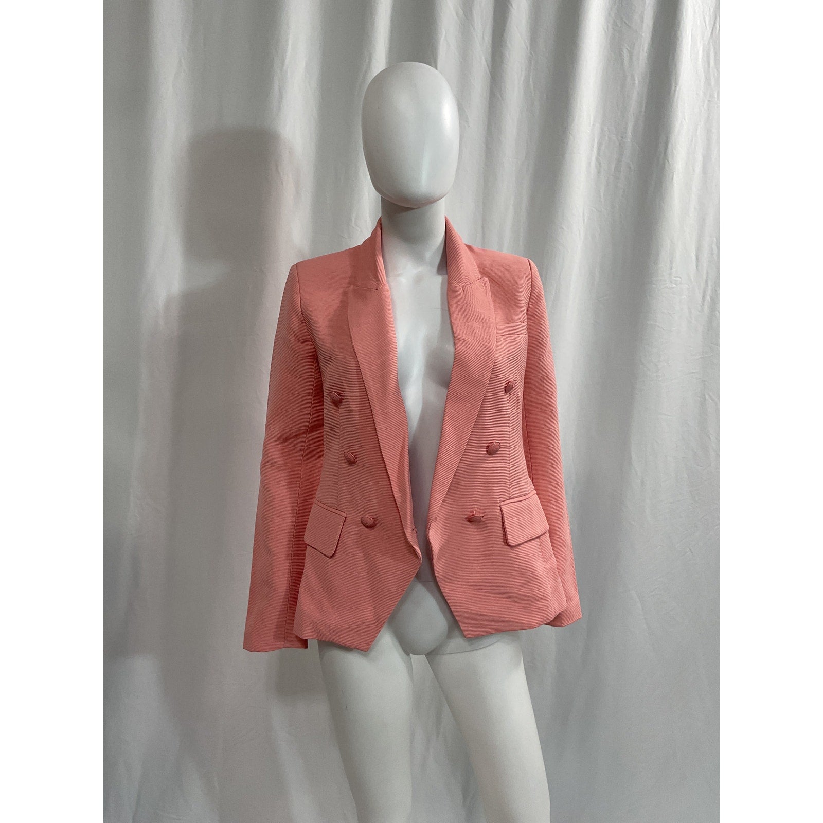 L'Agence 'Kenzie' Pink Double Breasted Blazer Size 2