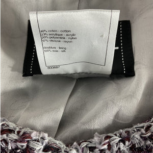 Chanel Tweed Pattern Gray Jacket Size FR 38 / US 6