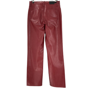 Pistola Sleek Burgundy Cassie Pants Size 27