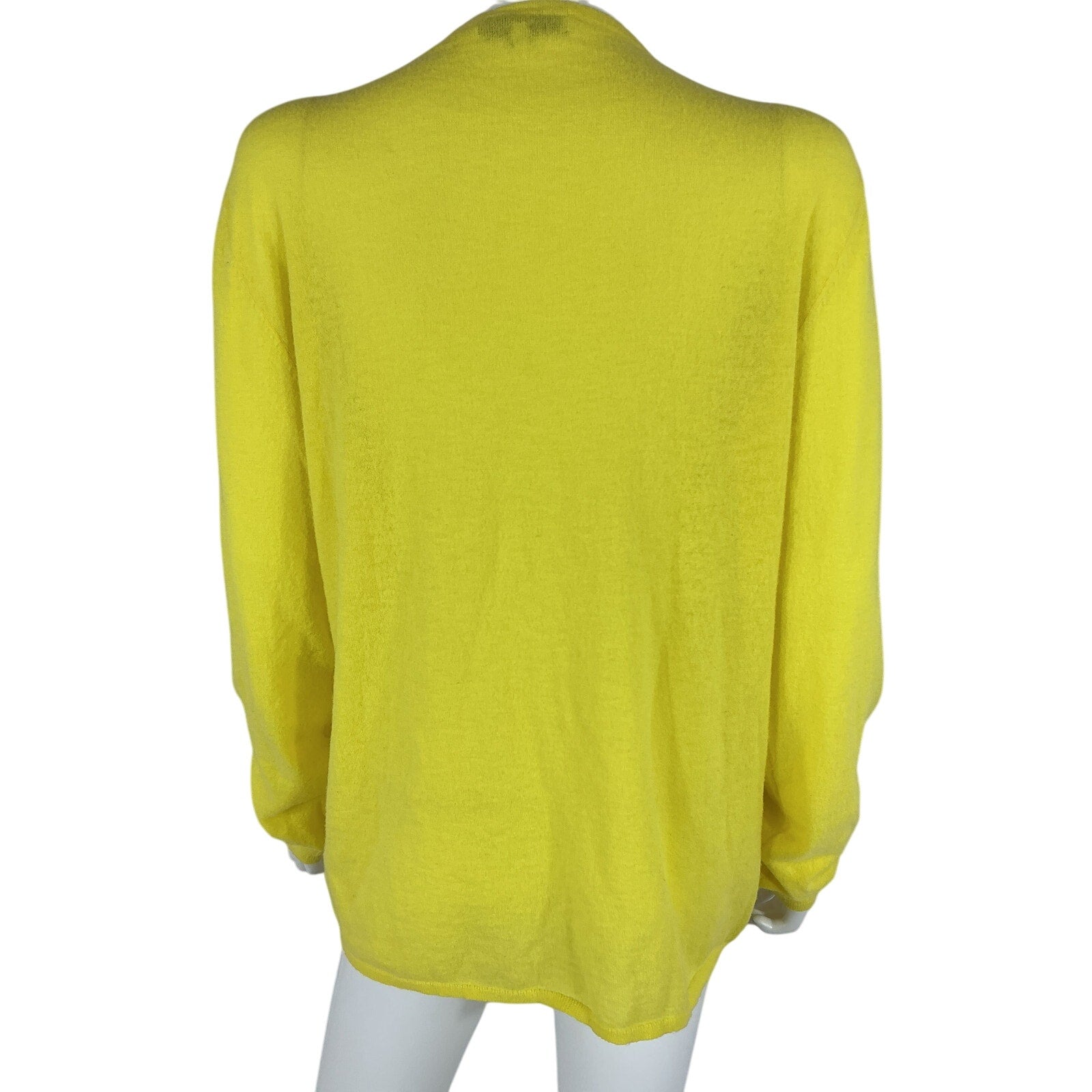 Tibi Yellow Wool-Blend Sweater Size L