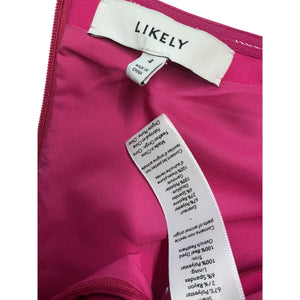 Likely Feathered Fuchsia Katy Dress Size 4