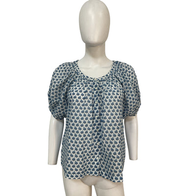 Dôen 'June' Blue Top Size XS