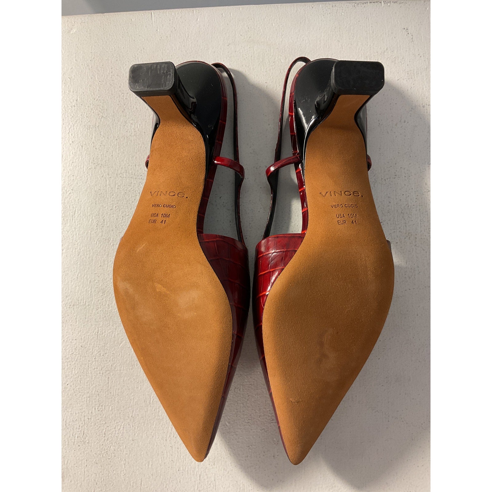 Vince 'Bianca' Red B Flat Size 10
