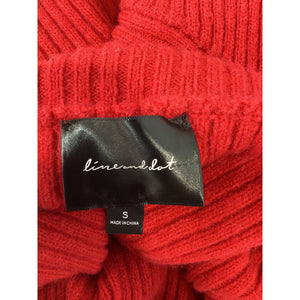 Line & Dot 'Scarlet' Red Turtleneck Sweater Size S