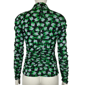 Diane Von Furstenberg Reversible Dot And Venice Geo Nathaniel Top Size M