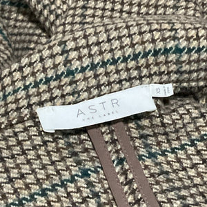 Astr The Label Plaid Multicolor Harlow Blazer Size XS