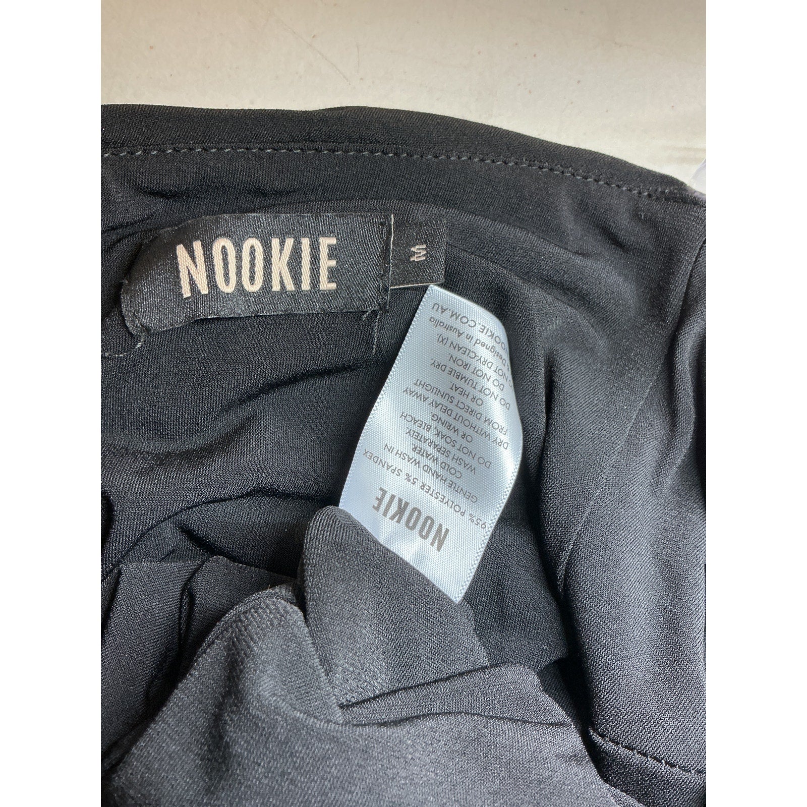 Nookie 'Fortune' Black Polyester Skirt Size M