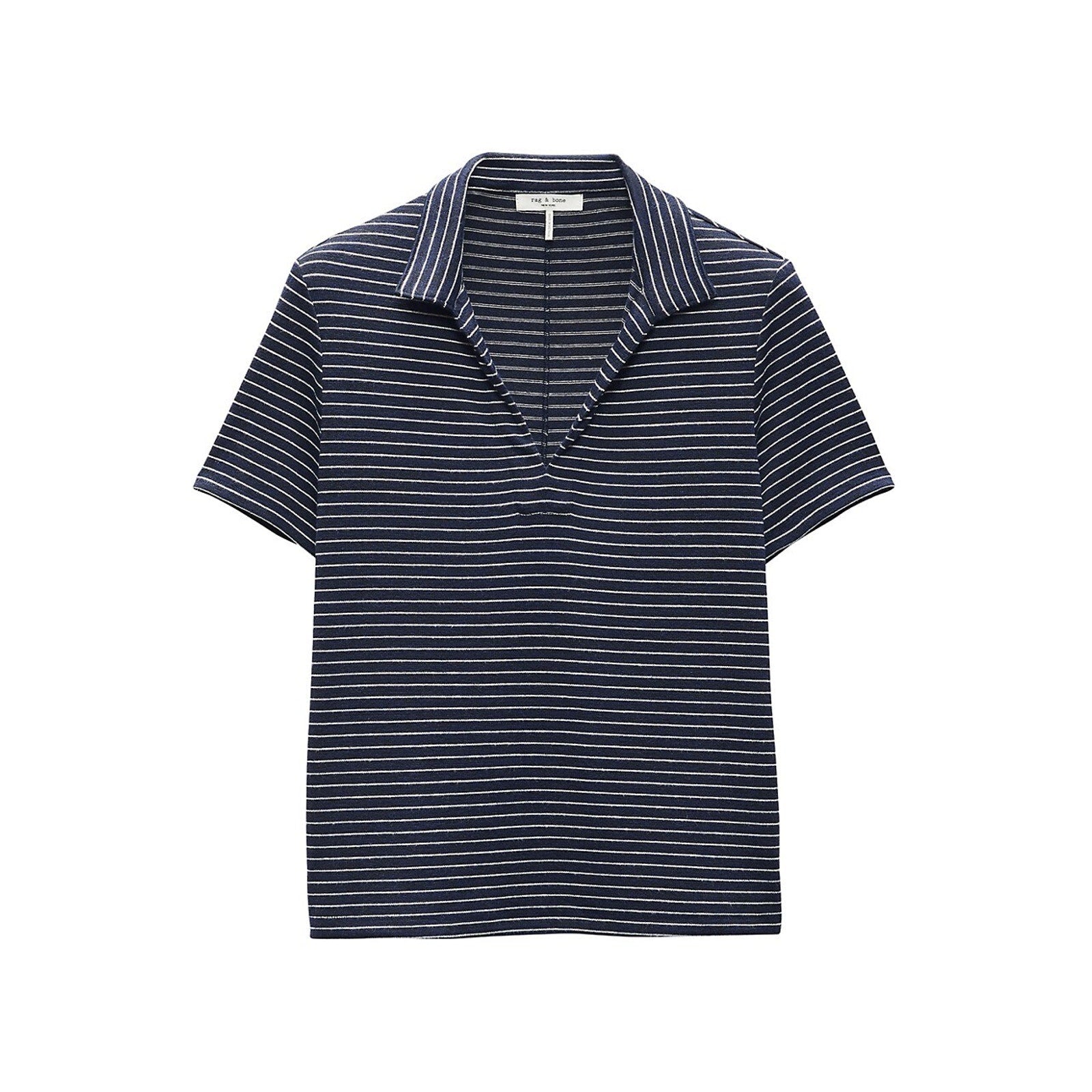 Rag & Bone Blue Rayon Striped Stretch Knit Shirt Size M