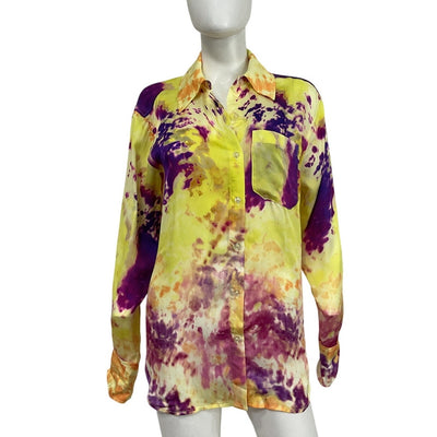 L'Academie Vibrant Yellow Lenae Shirt Size S