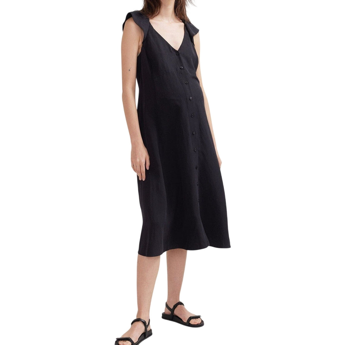 Hatch Sleeveless Black Jules Dress Size 1