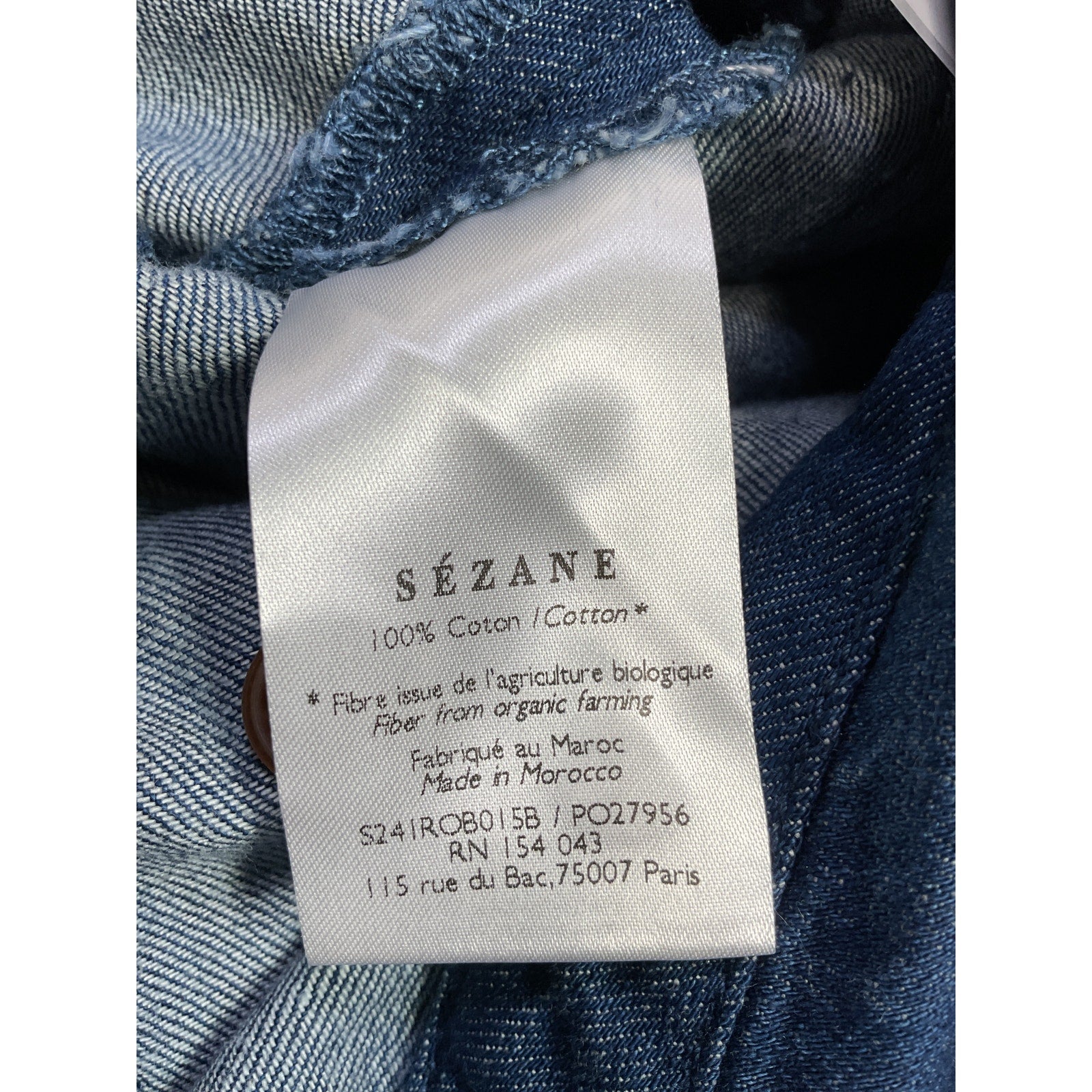 S�zane 'Raquel' Blue Cotton Dress Size 40