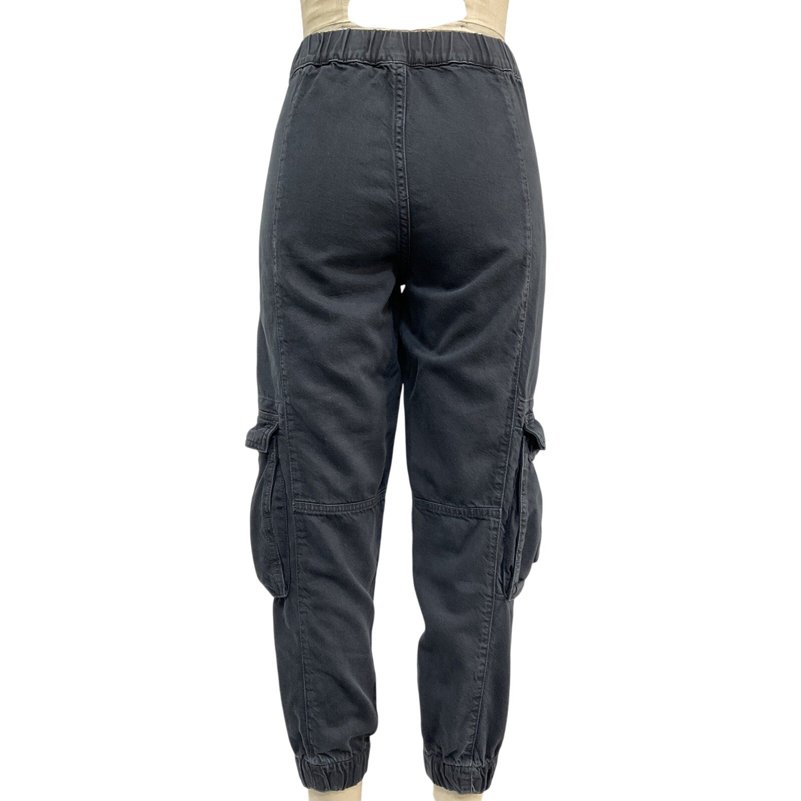 Allsaints 'Frieda' Black Cotton Denim Pants Size US 0