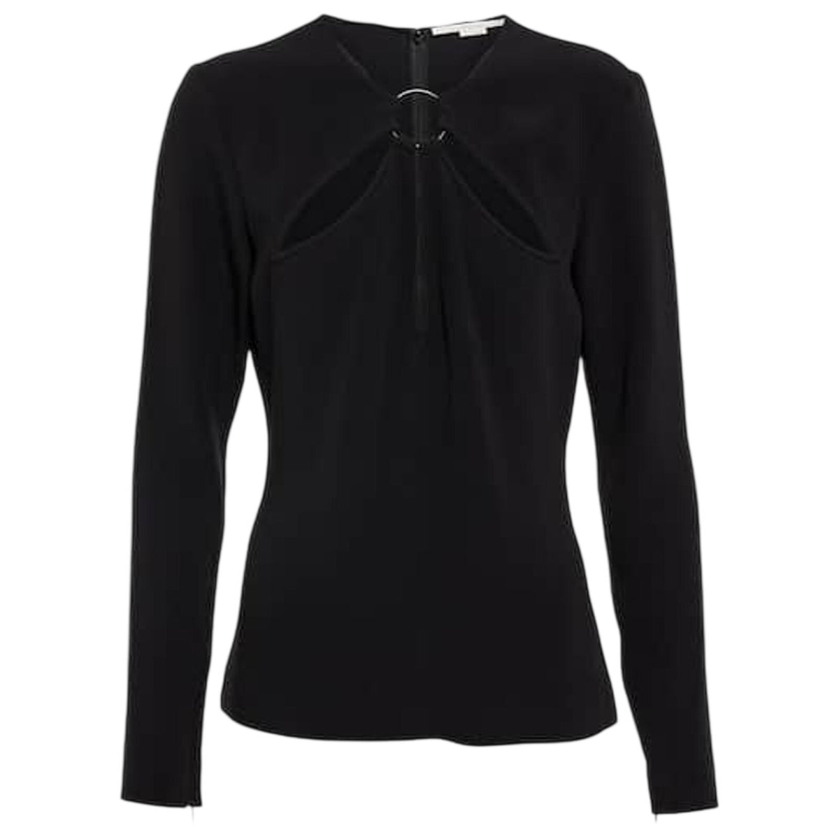 Stella Mccartney Cutout Black Keyhole Top Size 36 EU / US XS NWT