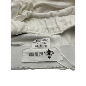 Just Bee Queen Ruched White Tulum Skirt Size S
