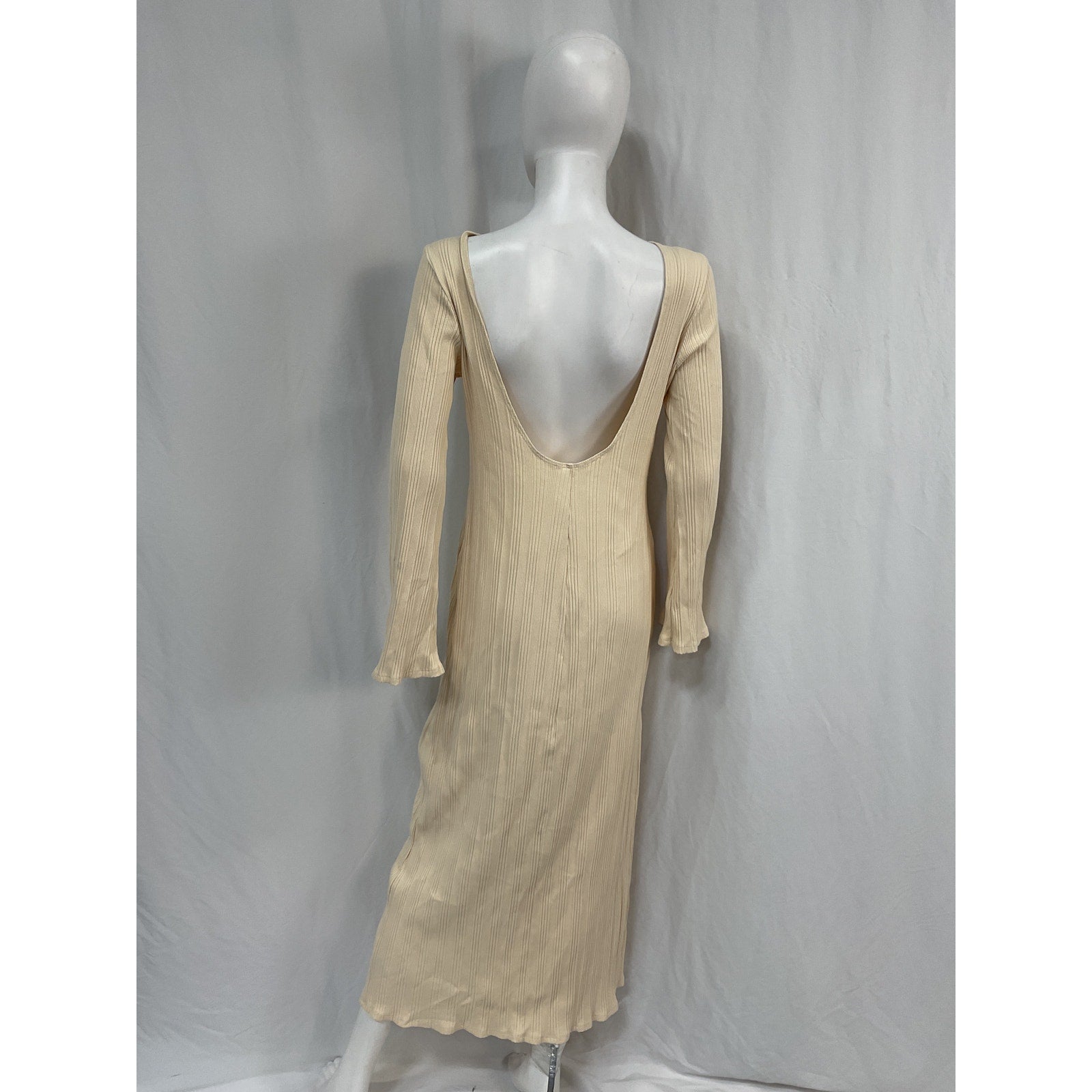 Reformation 'Delphina' White Cotton Knit Dress Size XL