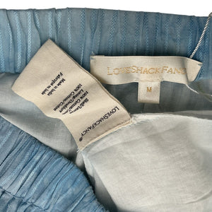 Loveshackfancy Embroidered Blue Felice Mini Skirt Size M