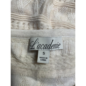 L'Academie 'Marianna' Ivory Viscose Archie Mini Dress Size S