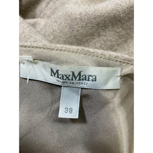 Max Mara Virgin Wool Tan Mini Dress Size 38