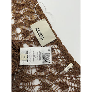 Isabel Marant 'Pia' Brown Metallicized Lace-Knit Dress Size 36