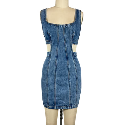 Grlfrnd Cutout Faria Vivi Mini Dress Size XS