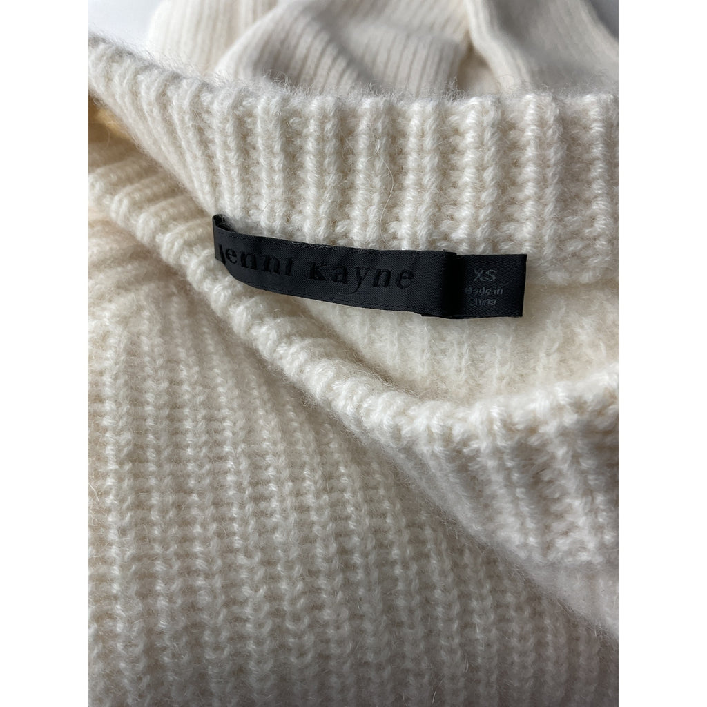 Jenni Kayne 'Fisherman' Ivory Cashmere Sweater Size XS