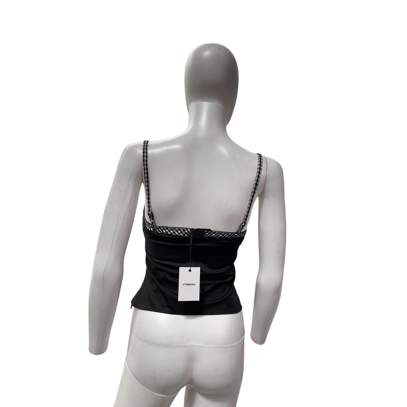 Miaou 'Enzo' Black Cotton Top Size XS NWT