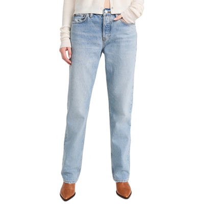 Re/Done Classic Blue Easy Straight Denim Jeans Size 27