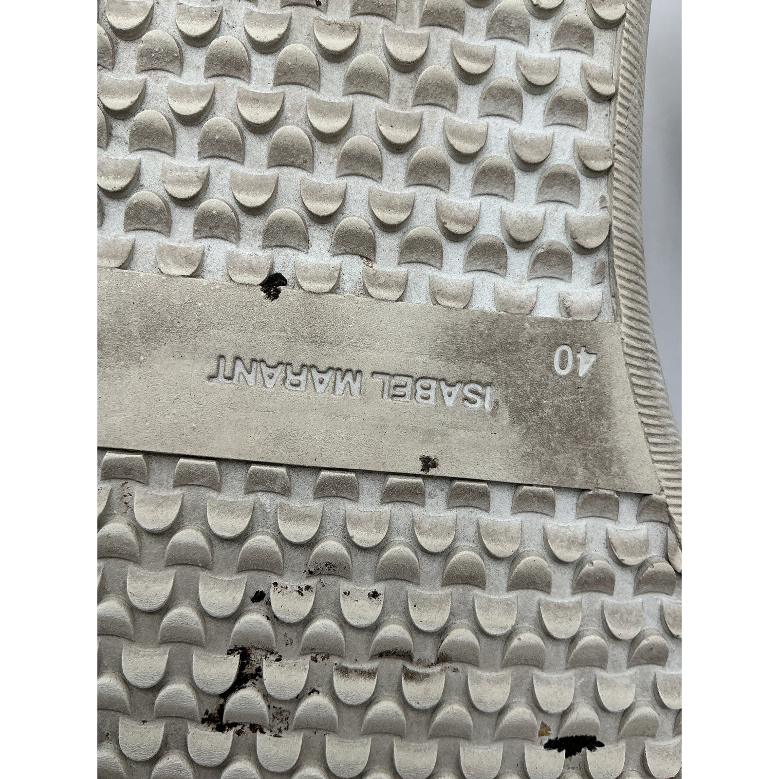 Isabel Marant 'Bryce' White Leather Sneakers Size 10