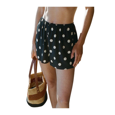 Dôen Polka Dot Black Loren Shorts Size M
