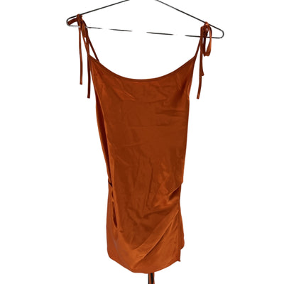 Acne Studios Sleek Orange Satin Tie-Shoulder Camisole Size 38 EU / US 6