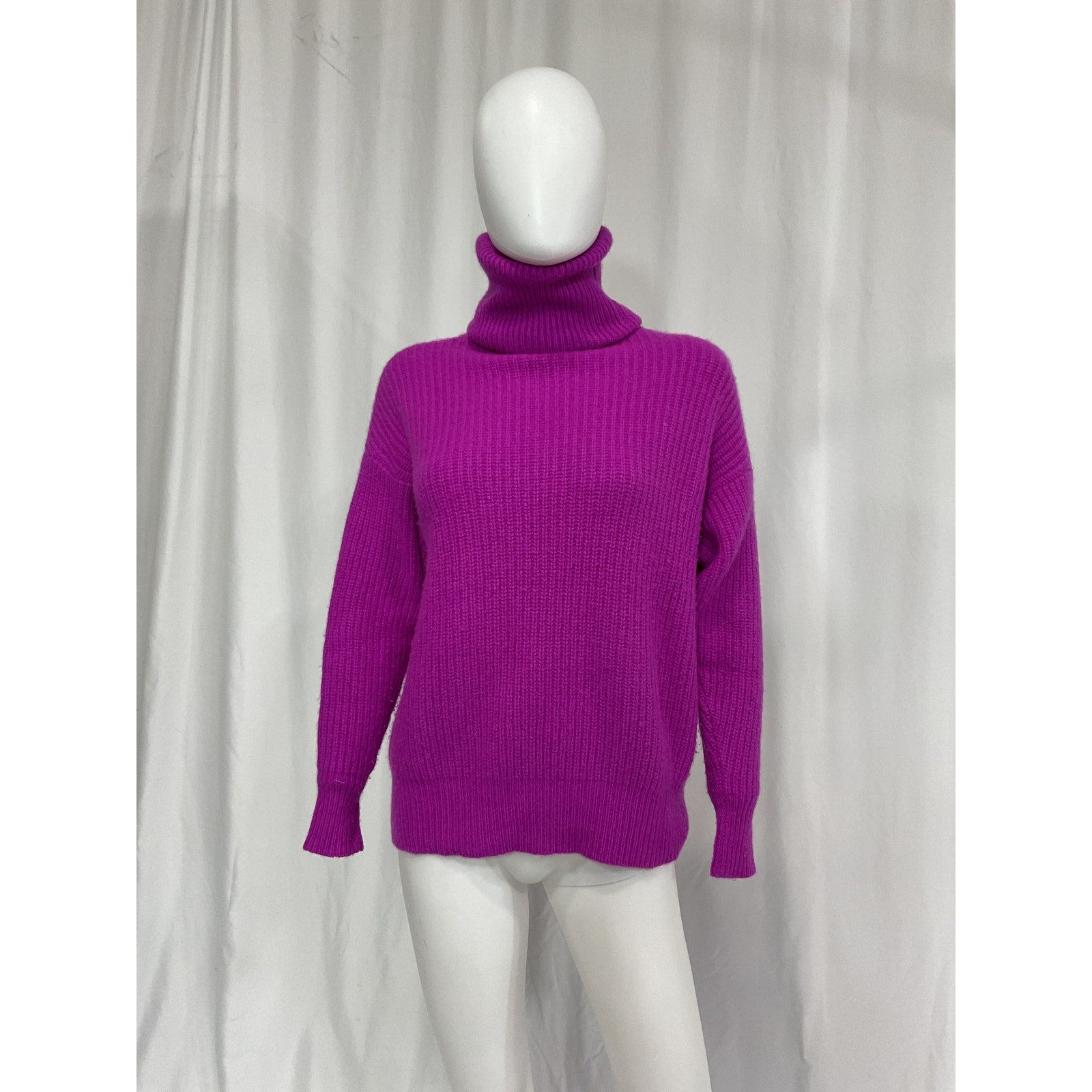 Autumn Cashmere 'Oversized' Pink Turtleneck Size XS