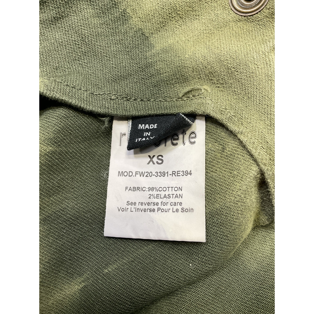Retrofete 'Willa' Green Cotton Twill Skirt Size XS