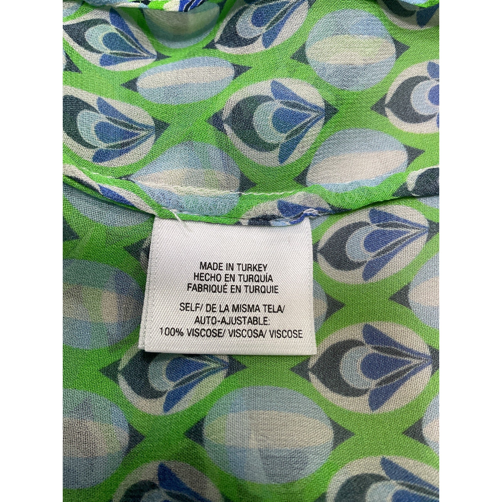 Favorite Daughter 'The Friday' Green Viscose Shirt Size XS